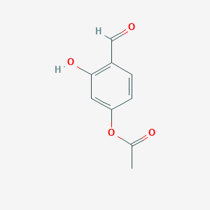 molecular formula C9H8O4 B3270558 4-Formyl-3-hydroxyphenyl acetate CAS No. 52924-53-5