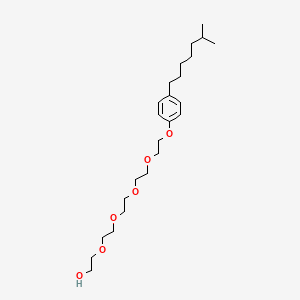 molecular formula C24H42O6 B3270589 14-(p-Isooctylphenoxy)-3,6,9,12-tetraoxatetradecan-1-ol CAS No. 53061-21-5
