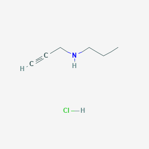 molecular formula C6H12ClN B3270664 (Prop-2-yn-1-yl)(propyl)amine hydrochloride CAS No. 53227-34-2