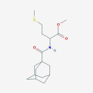 molecular formula C6H14O5 B3270709 methyl 2-(adamantane-1-carbonylamino)-4-methylsulfanyl-butanoate CAS No. 5328-43-8