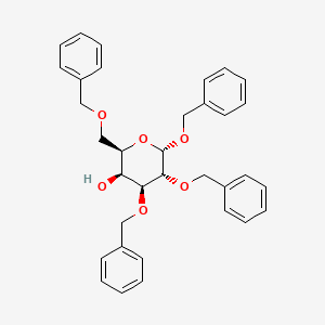 molecular formula C34H36O6 B3271054 Benzyl 2,3,6-tri-O-benzyl-alpha-D-galactopyranoside CAS No. 53929-38-7