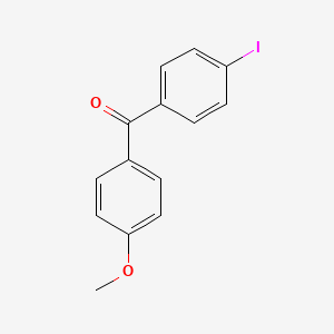 molecular formula C14H11IO2 B3271152 (4-Iodophenyl)(4-methoxyphenyl)methanone CAS No. 54118-73-9