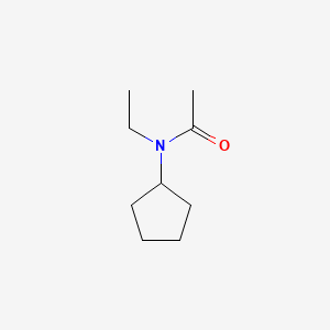 molecular formula C9H17NO B3271181 N-Cyclopentyl-N-ethylacetamide CAS No. 54244-76-7