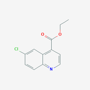 molecular formula C12H10ClNO2 B3271238 Ethyl 6-chloroquinoline-4-carboxylate CAS No. 54395-95-8