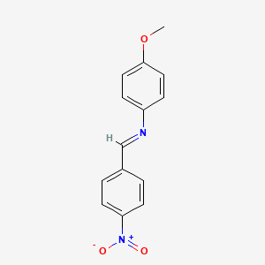 molecular formula C14H12N2O3 B3271320 N-(4-methoxyphenyl)-1-(4-nitrophenyl)methanimine CAS No. 5455-87-8