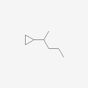 molecular formula C8H16 B3271326 (1-METHYLBUTYL)CYCLOPROPANE CAS No. 5458-16-2