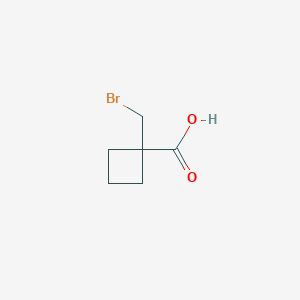 molecular formula C6H9BrO2 B3271331 1-(Bromomethyl)cyclobutane-1-carboxylic acid CAS No. 54580-09-5