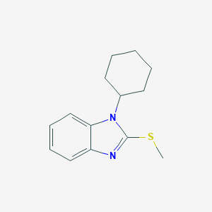 molecular formula C14H18N2S B327135 1-cyclohexyl-2-(methylsulfanyl)-1,3-benzodiazole 