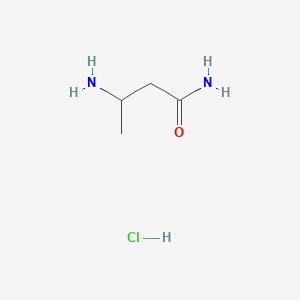 molecular formula C4H11ClN2O B3271400 3-Aminobutanamide hydrochloride CAS No. 54758-65-5