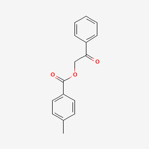 molecular formula C16H14O3 B3271415 2-Oxo-2-phenylethyl 4-methylbenzoate CAS No. 54797-44-3