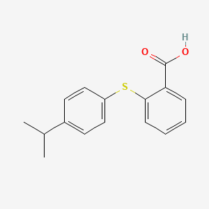 B3271472 2-(4-Isopropylphenylthio)benzoic acid CAS No. 5495-75-0
