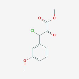 molecular formula C11H11ClO4 B3271479 Methyl 3-chloro-3-(3-methoxyphenyl)-2-oxopropanoate CAS No. 549526-90-1