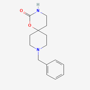 molecular formula C15H20N2O2 B3271500 9-Benzyl-1-oxa-3,9-diazaspiro[5.5]undecan-2-one CAS No. 54981-06-5