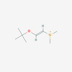molecular formula C8H17OSi B3271544 Silane, (1,1-dimethylethoxy)ethenyldimethyl- CAS No. 5507-47-1