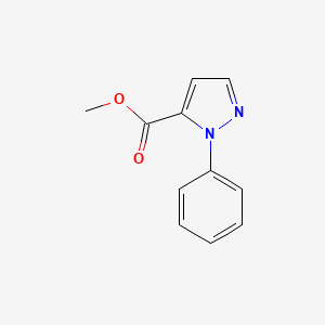 molecular formula C11H10N2O2 B3271608 Methyl 1-phenyl-1H-pyrazole-5-carboxylate CAS No. 55115-07-6