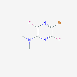 molecular formula C6H6BrF2N3 B3271668 5-Bromo-3,6-difluoro-N,N-dimethylpyrazin-2-amine CAS No. 55215-65-1