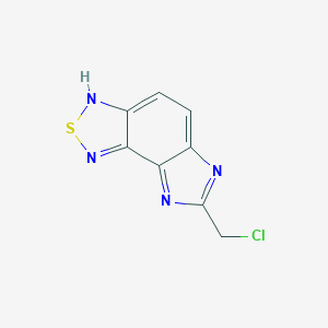 molecular formula C8H5ClN4S B327168 7-(chloromethyl)-8H-imidazo[4,5-e][2,1,3]benzothiadiazole 