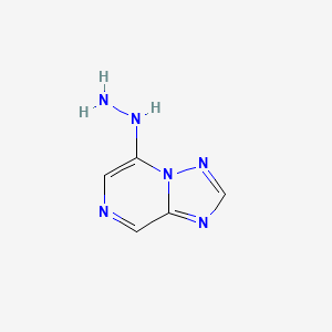 molecular formula C5H6N6 B3271744 5-Hydrazinyl-[1,2,4]triazolo[1,5-a]pyrazine CAS No. 55366-13-7