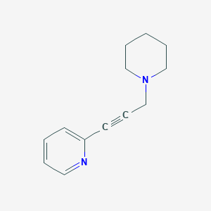 B3271763 2-(3-(Piperidin-1-yl)prop-1-yn-1-yl)pyridine CAS No. 55385-00-7