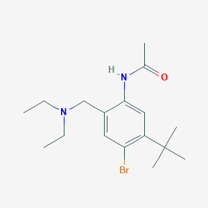 molecular formula C17H27BrN2O B3271769 N-(4-bromo-5-(tert-Butyl)-2-((diethylamino)methyl)phenyl)acetamide CAS No. 55413-13-3