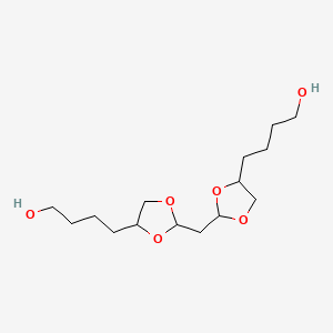 molecular formula C15H28O6 B3271925 2,2'-Methylenebis(1,3-dioxolane-4-butanol) CAS No. 5570-66-1