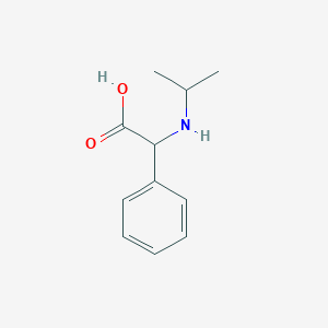 molecular formula C11H15NO2 B3271932 2-Phenyl-2-[(propan-2-yl)amino]acetic acid CAS No. 557090-10-5