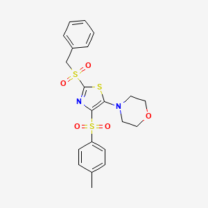 4-(2-(Benzylsulfonyl)-4-tosylthiazol-5-yl)morpholine