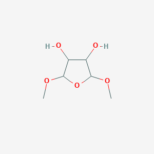 molecular formula C6H12O5 B3271979 2,5-Dimethoxytetrahydrofuran-3,4-diol CAS No. 55932-21-3