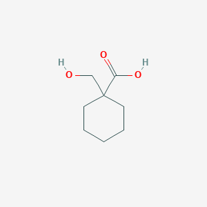 molecular formula C8H14O3 B3271990 1-(Hydroxymethyl)cyclohexane-1-carboxylic acid CAS No. 55987-28-5