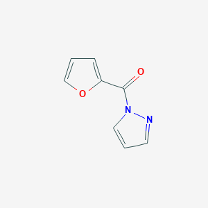 molecular formula C8H6N2O2 B3271997 Furan-2-yl(1H-pyrazol-1-yl)methanone CAS No. 560076-63-3
