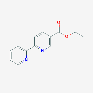 molecular formula C13H12N2O2 B3272040 Ethyl 2,2'-bipyridine-5-carboxylate CAS No. 56100-24-4