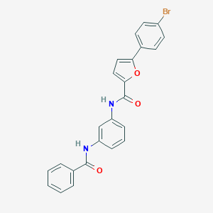 molecular formula C24H17BrN2O3 B327209 N-(3-benzamidophenyl)-5-(4-bromophenyl)furan-2-carboxamide 