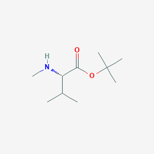 molecular formula C10H21NO2 B3272098 tert-butyl (2S)-3-methyl-2-(methylamino)butanoate CAS No. 5616-87-5