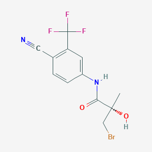 molecular formula C12H10BrF3N2O2 B032721 (2S)-3-溴-N-[4-氰基-3-(三氟甲基)苯基]-2-羟基-2-甲基丙酰胺 CAS No. 113181-02-5