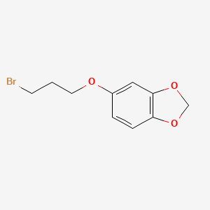 molecular formula C10H11BrO3 B3272121 5-(3-bromopropoxy)-2H-1,3-benzodioxole CAS No. 56219-51-3