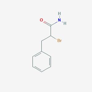 molecular formula C9H10BrNO B3272168 2-Bromo-3-phenylpropanamide CAS No. 56348-67-5