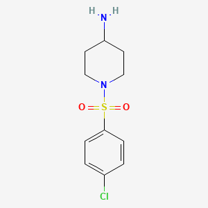 molecular formula C11H15ClN2O2S B3272218 1-(4-Chloro-benzenesulfonyl)-piperidin-4-ylamine CAS No. 564489-44-7