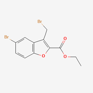 Ethyl 5-bromo-3-(bromomethyl)-1-benzofuran-2-carboxylate
