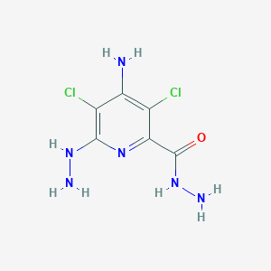 4-Amino-3,5-dichloro-6-hydrazinylpyridine-2-carbohydrazide