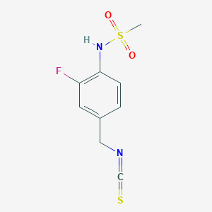 molecular formula C9H9FN2O2S2 B3272337 3-Fluoro-4-(methylsulfonylamino)benzyl isothiocyanate CAS No. 565448-37-5
