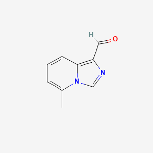 molecular formula C9H8N2O B3272429 5-Methylimidazo[1,5-a]pyridine-1-carbaldehyde CAS No. 56671-69-3