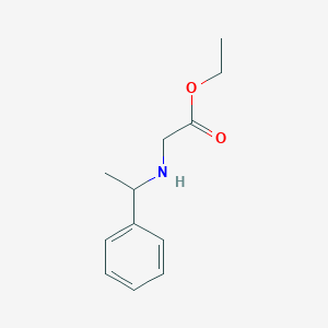 molecular formula C12H17NO2 B3272495 Ethyl 2-[(1-phenylethyl)amino]acetate CAS No. 56720-98-0