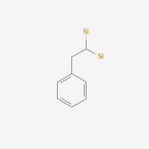 molecular formula C8H8Si2 B3272504 Silane, (2-phenylethylidene)bis- CAS No. 5675-85-4