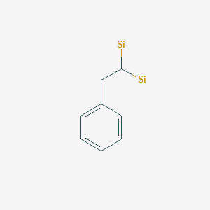 B3272504 Silane, (2-phenylethylidene)bis- CAS No. 5675-85-4