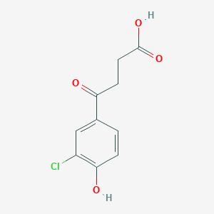 molecular formula C10H9ClO4 B3272548 4-(3-Chloro-4-hydroxyphenyl)-4-oxobutanoic acid CAS No. 56872-21-0