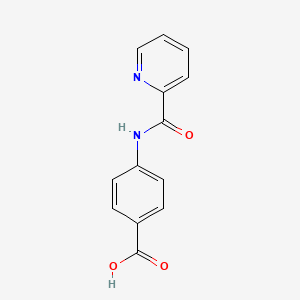 molecular formula C13H10N2O3 B3272574 4-(pyridine-2-amido)benzoic acid CAS No. 5693-36-7