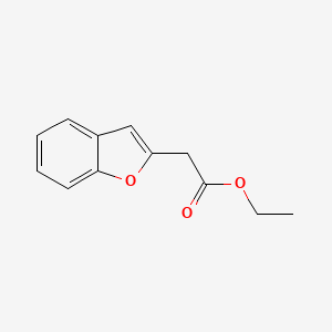 molecular formula C12H12O3 B3272681 Benzofuran-2-yl-acetic acid ethyl ester CAS No. 57119-39-8