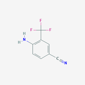 molecular formula C8H5F3N2 B032727 4-Amino-3-(trifluoromethyl)benzonitrile CAS No. 327-74-2