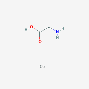 molecular formula C2H5CoNO2 B3272700 2-Aminoacetic acid;cobalt CAS No. 5719-53-9