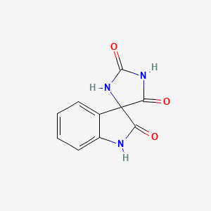 molecular formula C10H7N3O3 B3272721 Spiro[imidazolidine-4,3'-indoline]-2,2',5-trione CAS No. 57242-71-4